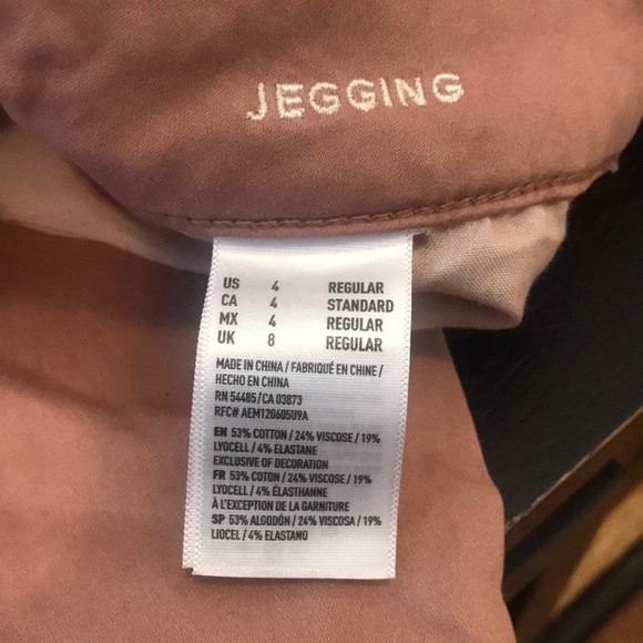 American Eagle Super Stretch Rose Pink Jeggings - Picture 6 of 6